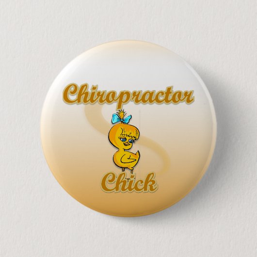 Chiropractor Chick Ronde Button 5,7 Cm (Voorkant)