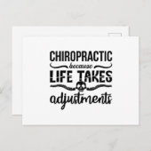 Chiropractor Chiro Spine Chiropractics Want Life Briefkaart (Voorkant / Achterkant)