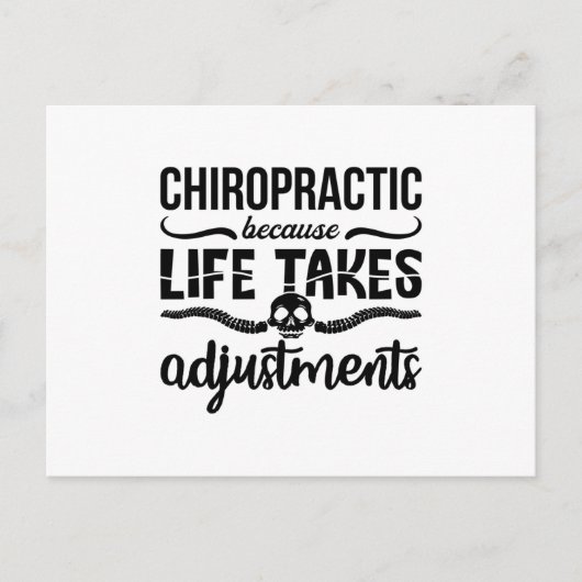 Chiropractor Chiro Spine Chiropractics Want Life Briefkaart (Voorkant)