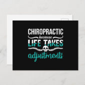 Chiropractor Chiropractic Because Life Spine Briefkaart (Voorkant / Achterkant)
