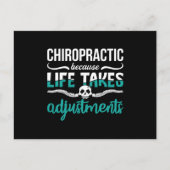 Chiropractor Chiropractic Because Life Spine Briefkaart (Voorkant)
