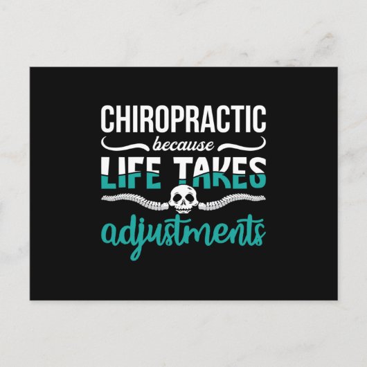 Chiropractor Chiropractic Because Life Spine Briefkaart (Voorkant)