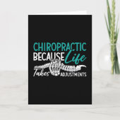 Chiropractor Chiropractic Because Life Spine Gift Kaart (Voorkant)