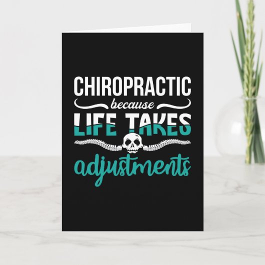Chiropractor Chiropractic Because Life Spine Kaart (Voorkant)