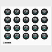 Chiropractor Chiropractic Because Life Spine Ronde Sticker (Vel)