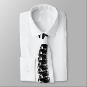 Chiropractor Chiropractic Black Spine Therapist Stropdas (Gebonden)