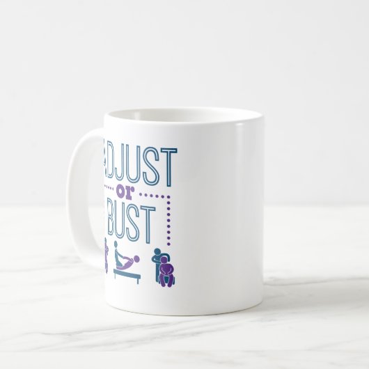 Chiropractor Chiropractic Chiro Adjust of Bust Koffiemok (Voorkant links)