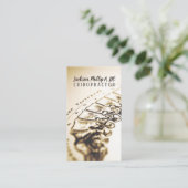 Chiropractor Chiropractic Clinic Therapy Massage Visitekaartje (Staand voorkant)