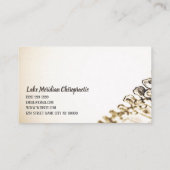 Chiropractor Chiropractic Clinic Therapy Massage Visitekaartje (Achterkant)