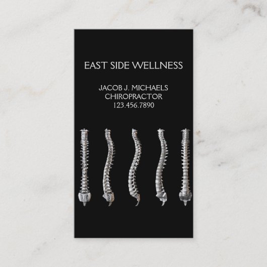 Chiropractor, Chiropractic, Health Visitekaartje (Voorkant)