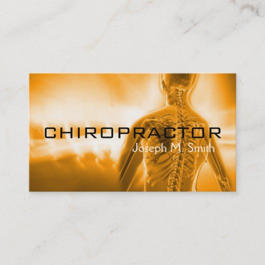 Chiropractor, Chiropractic, Health Visitekaartje (Voorkant)