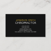 Chiropractor Chiropractic Health Visitekaartje (Achterkant)