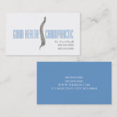 Chiropractor Chiropractic Health Wellness Clinic Visitekaartje (Voorkant / Achterkant)