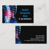 Chiropractor Chiropractic Health Wellness Clinic Visitekaartje (Voorkant / Achterkant)