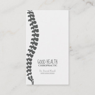 Chiropractor Chiropractic Health Wellness Clinic Visitekaartje