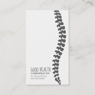 Chiropractor Chiropractic Health Wellness Klinisch Visitekaartje