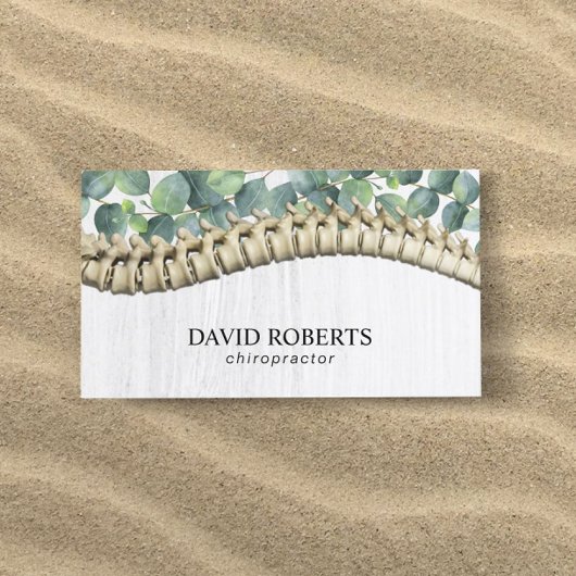 Chiropractor Chiropractic Healthy Spine Therapist Visitekaartje