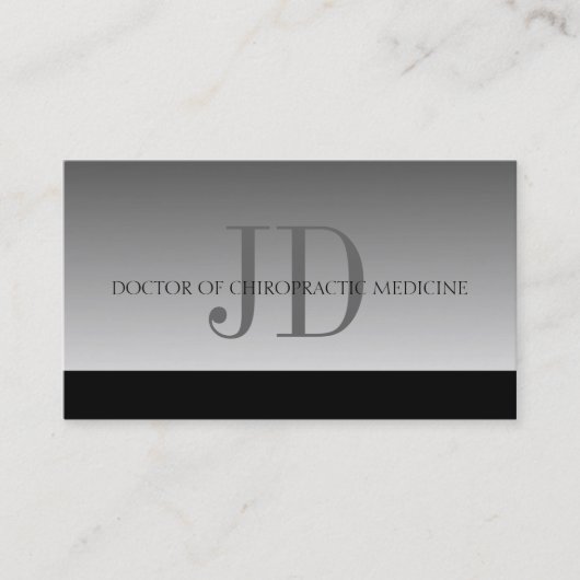 Chiropractor Chiropractic Medicine Kantoor Fade Visitekaartje (Voorkant)