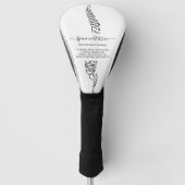 Chiropractor Chiropractic Spine Adjust Therapist Golfheadcover (Voorkant)