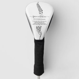 Chiropractor Chiropractic Spine Adjust Therapist Golfheadcover