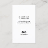 Chiropractor Chiropractic Spine Adjust Therapist Visitekaartje (Achterkant)