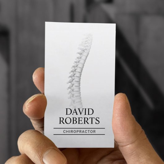 Chiropractor Chiropractic Spine Adjust Therapist Visitekaartje