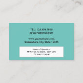 Chiropractor Chiropractic Spine Health Logo Blauwg Visitekaartje (Achterkant)