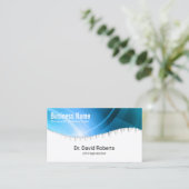 Chiropractor Chiropractic Spine Modern Blue Chiro Visitekaartje (Staand voorkant)