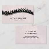 Chiropractor Chiropractic Spine Therapist Blush Visitekaartje (Voorkant / Achterkant)