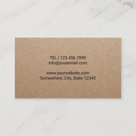 Chiropractor Chiropractic Spine Therapist Rustic Visitekaartje (Achterkant)