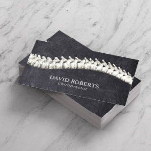 Chiropractor Chiropractic Spine Therapy Chalkboard Visitekaartje