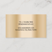 Chiropractor Chiropractic Spine Therapy Gold Visitekaartje (Achterkant)