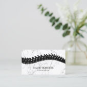 Chiropractor Chiropractic Spine Therapy Marble Visitekaartje (Staand voorkant)