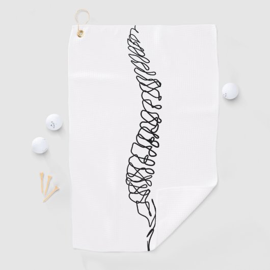 Chiropractor Chiropractic Spine Wellness Chiro Golfhanddoek (Insitu)