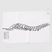 Chiropractor Chiropractic Spine Wellness Chiro Golfhanddoek (Horizontaal)