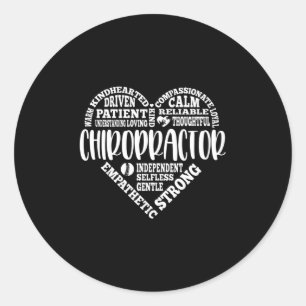Chiropractor chiropractic Subway art. Ronde Sticker