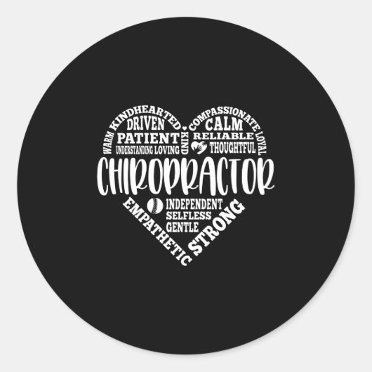 Chiropractor chiropractie metro kunst ronde sticker (Voorkant)