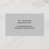 Chiropractor Chiropractie Spine Therapist Plain Visitekaartje (Achterkant)