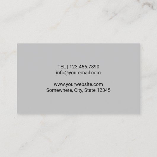 Chiropractor Chiropractie Spine Therapist Plain Visitekaartje (Achterkant)