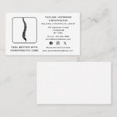 Chiropractor Chiropractie Typografie Social Media Visitekaartje (Voorkant / Achterkant)