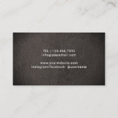 Chiropractor Chiropractisch Roos Gold Spine Leathe Visitekaartje (Achterkant)