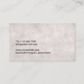 Chiropractor-chiropractor Visitekaartje (Achterkant)