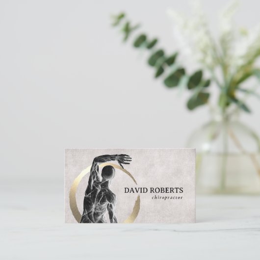 Chiropractor-chiropractor Visitekaartje (Staand voorkant)