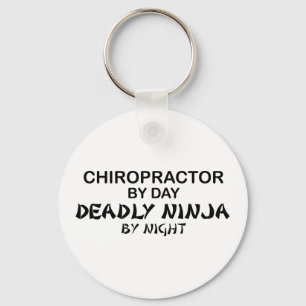 Chiropractor Deadly Ninja bij nacht Sleutelhanger