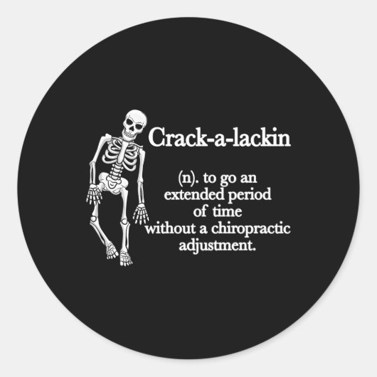 Chiropractor Definition Chiropractic Ronde Sticker (Voorkant)