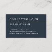 Chiropractor Doctor Office Appointment Reminder Visitekaartje (Voorkant)