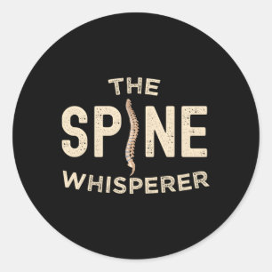 Chiropractor Droge Humor Joke Pun Ronde Sticker