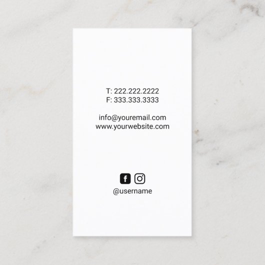 Chiropractor Elegant Anatomy Plain Chiropractic Visitekaartje (Achterkant)