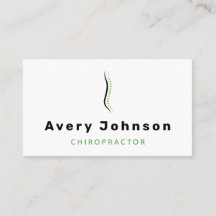 Chiropractor Elegant Minimal Classic Witte Stekel