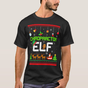 Chiropractor Elf Grappig Chiro Chiropractie Lelijk T-shirt